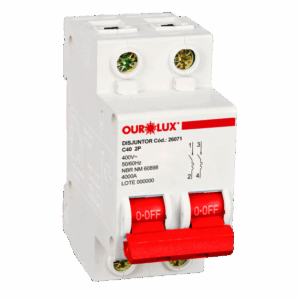 DISJUNTOR DIN BIPOLAR 40A(C) 26071 OUROLUX