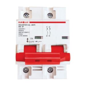 DISJUNTOR DIN BIPOLAR 80A(C) 26075 OUROLUX